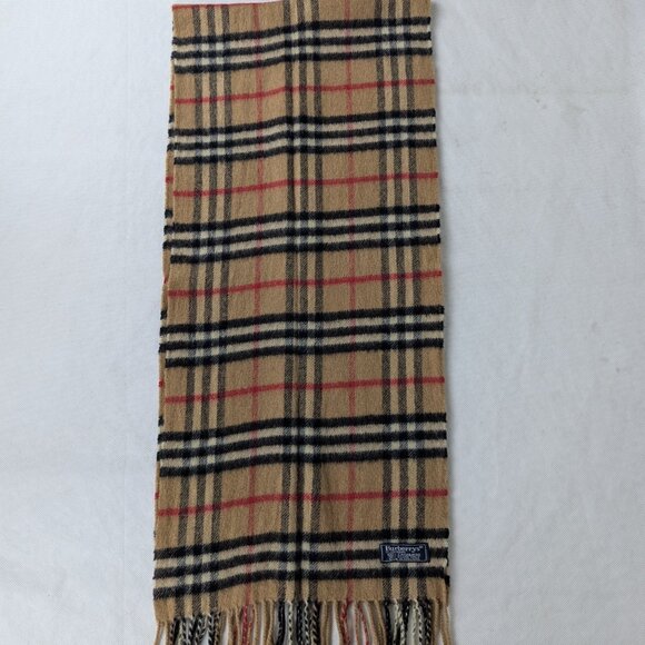 BURBERRY Cashmere Nova Check Scarf – Beige Plaid – SHIPS TODAY – DEAL NOW - Picture 4 of 6